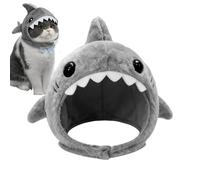 Chapeau Déguisement en Forme de Chat,Accessoires Adjustables Doux pour Tenue de en Forme de Requin - Couvre-Chef pour Déguisement Animal,pour, Photographie, Cosplay, Fêtes de Vacances, Évé