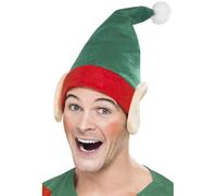 Chapeau D'Elfe Du Petit Aide De Noël Avec Oreilles Costume De Noël