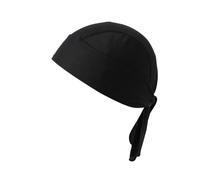 Chapeau d'équitation Bandana Longue Queue Été Vélo Crème Solaire Cravate Rouge Homme Humoristique (Black, One Size)