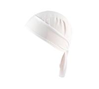 Chapeau d'équitation Bandana Longue Queue Été Vélo Crème Solaire Cravate Rouge Homme Humoristique (White, One Size)