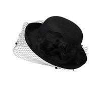 Chapeau Derby Femme Vintage Bibi Chapeau Voile Mariage à Fleurs pour Cocktail Thé Garden Parties