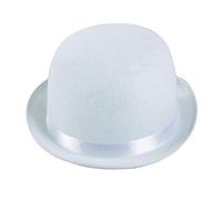 Chapeau Derby noir/blanc pour carnaval, magicien, gentleman, fête, accessoire de costume, taille s'adapte à la plupart des adultes, adolescents, enfants, adultes, hommes, pour enfants, en vrac sans