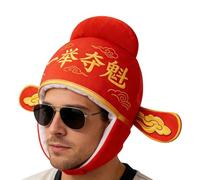 Chapeau d'Érudit Chinois Coiffure Traditionnelle pour Examen, Chance et