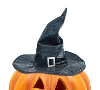 Chapeau Des Sorcières - 42x42x33cm Halloween Tissu De Sorcière Chapeau De Sorcier Adultes | Headswear Vintage Pour Femmes Hommes Adolescents Interprètes Mascarades D'événements Sur Le Thème De L'école
