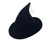 Chapeau des sorcières d'Halloween - Chapeau de sorcier pointu étoile | Costume de déguisement pour les fêtes, Halloween, Noël, mascarades et cosplay