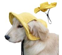Chapeau d'été pour chien - Protection solaire à large bord doux pour l'été, la plage, la piscine, les promenades, le camping, les vacances, taille moyenne