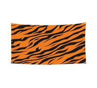 Chapeau d'Halloween à couverture complète avec motif léopard tigre orange - Couvre-chef de sorcière pliable pour festivals, fêtes et fêtes avec tissu lavable en machine