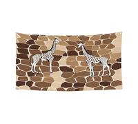 Chapeau d'Halloween imprimé girafe - Couverture complète - Couvre-chef de sorcière pliable pour festivals, fêtes et fêtes avec tissu lavable en machine