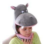 Chapeau D'hippopotame En Peluche - Chapeau De Costume D'animal, Couvre-chef De Cosplay | Chapeauu En Peluche Hippopotame Doux Et Mignon Avec Finitions Détaillées, Accessoire Amusant Pour Halloween, No