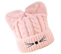 Chapeau d'hiver amusant en tricot avec oreilles de chat et oreilles de chaton pour enfants et femmes, b, Taille unique