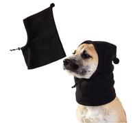 Chapeau d'hiver chaud à capuche en flanelle pour chien - Avec chaleur du cou et des oreilles - Protection contre le bruit apaisant - Joli sweat à capuche pour temps froid - Pour grands chiens - Taille