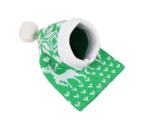 Chapeau d'hiver chaud et confortable en crochet avec sangle réglable pour chiens de petite et moyenne taille, activités de plein air, fête de vacances