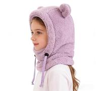 Chapeau d'hiver en pour , violet