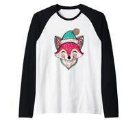 Chapeau d'hiver Mignon Renard Vacances Joyeux Manche Raglan