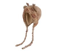 Chapeau d'hiver pour,Bonnet en avec Cornes et Cache-Oreilles,Chapeau pour Automne | pour 4-10 Protection Contre Le Froid Jour d'hiver en Plein air Voyage école fête de Noël