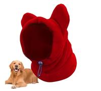 Chapeau d'hiver pour chiens de petite taille - Chapeau de neige pour chiens épaissis avec oreilles, bandeau pour la tête, cache-cou et écharpe | Sweat lavable pour chiots, idéal pour la saison froide