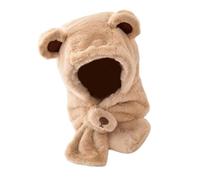 Chapeau d'hiver pour Écharpe Combo Protection des Oreilles en Polaire Douce Accessoire Unisexe pour Temps Froid pour Garçons Et Filles Chapeau Tricoté Unisexe