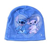 Chapeau d'hiver Stitch et Angel Disney Bonnet pour enfants avec impression 100% polyester, multicolore, 52