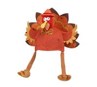 Chapeau dinde de Thanksgiving - Chapeau de cosplay de Thanksgiving - Bonnet de fête de récolte d'automne - Pour photographes planificateurs d'événements - Créateur de contenu - Réunion de famille