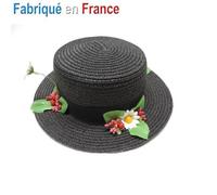 Chapeau - Disney Princesses - Mary Poppins paille - Noir - Adulte - Extérieur
