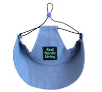 Chapeau d'ombrage pour chien et chat avec cordon de serrage réglable Bleu S | Cordon de serrage réglable avec pare-soleil à bord incurvé pour les promenades en plein air et les voyages au parc