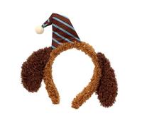 Chapeau d'oreille en tissu lavable - Décoration de Noël - Substance hypoallergénique pour toute l'année - Tissu durable - Coiffe auditive pour chien