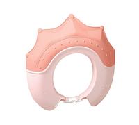 Chapeau Douche Bébé, Couronne Visière de Bain Enfants, Réglable Visière Bonnets de Bain Souple, Bouchon de Shampooing, Pour Enfants Protégez Les Yeux Et Oreilles Des Enfants (Rose)