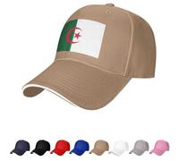 Chapeau drapeau algérien casquettes pour homme femme drapeau de l'Algérie casquette de baseball camionneur papa chapeau, naturel, Taille unique