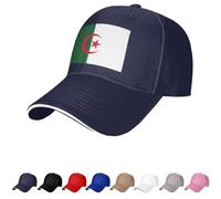 Chapeau drapeau algérien casquettes pour homme femme drapeau de l'Algérie casquette de baseball camionneur papa chapeau, bleu marine, Taille unique