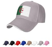 Chapeau drapeau algérien casquettes pour homme femme drapeau de l'Algérie casquette de baseball camionneur papa chapeau, gris, Taille unique