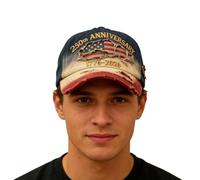 Chapeau Drapeau Américain, Casquettes Commémoratives 1776-2026, Chapeaux De Baseball Vintage Pour Femmes Et Hommes, Chapeau De Camionneur Patriotique Pour Le Camping, Pêche, Randonnée, Cyclisme