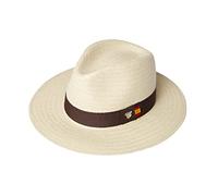 Chapeau drapeau de l'Espagne. Fabrication nationale et artisanale, fabriqué à la main. Chapeau homme. Chapeau pour femme., Aile moyenne beige, 59