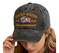 Chapeau Du 250e Anniversaire | Design, Réglable, Style Rétro et Nouveauté - Chapeau Pour Le 250e Anniversaire De L'Amérique | Pour Fête Halloween Plage Extérieur Pêche Été Camping Jardin Randonnée