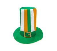 Chapeau du festival irlandais St. Patrick's Hat St. Patricks Accessoire Grüner Partyhut Chapeau Costume avec Kleeblatt St Patricks Outfit Happy HAT HAT HOT COSTUTTO HUT GRUNER KLEEBLATHUT IRISCHER
