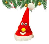 Chapeau du Père Noël Électrique et Animé, Chapeau du Père Noël Électrique et Drôle, Décoration de Fête pour Appartement Chambre Salle de Classe Séjour