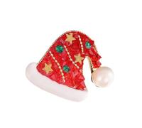 Chapeau Écharpe Broche Broche Alliage de Vacances Ton Doré Accent pour Manteaux Pulls, Accessoire de Fête d ' Hiver de Noël Charme Broche de Vacances Accessoire de Revers Festif Manteau d ' Hiver Pull