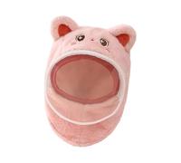 Chapeau écharpe de dessin animé avec masque amovible pour nourrissons et, protection des oreilles, écharpe en Polyester épais, polaire essentielle pour bébé