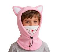 Chapeau Écharpe Enfant Hiver Bébé Bonnet Tricoté Chaud Chapeaux pour Filles Garçons d'Hiver Thermique Doublée Polaire pour Enfants, Coupe-Vent, pour Activités Sportives Plein Air (3-14 Years)