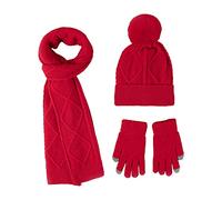 Chapeau, écharpe, gants pour hommes et femmes, ensemble de chapeaux longs, doux, chauds et épais, en tricot torsadé pour temps froid, hiver