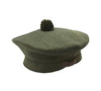 Chapeau écossais Tam O Shanter - Béret - Casquette militaire Balmoral, Vert, 7.125
