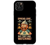 Chapeau en aluminium Théorie du complot Schwurbler OVNI Pyramide Alien Coque pour iPhone 11 Pro Max