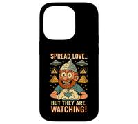 Chapeau en aluminium Théorie du complot Schwurbler OVNI Pyramide Alien Coque pour iPhone 14 Pro