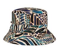 Chapeau en Coton Kalua Bucket by Lipodo beige-bleu One Size