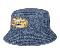 Chapeau en Coton Paisley Logo Bucket by Stetson bleu L (58-59 cm)