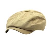 Chapeau en coton pour homme et femme - Béret rétro - Couleur unie - Chapeau de peintre - Casquette pour femme - S, kaki, Taille unique