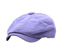 Chapeau en coton pour homme et femme - Béret rétro - Couleur unie - Chapeau de peintre - Casquette pour femme - S, violet, Taille unique