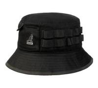 Chapeau en Coton Waxed Utility Bucket by Kangol noir M (56-57 cm)