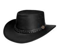 Chapeau en Cuir Wallaroo by Scippis noir S (54-55 cm)