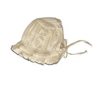 Chapeau en dentelle pour bébé - Accessoires de photographie - Chapeau de princesse - Chapeaux de soleil pour petite fille - Bonnet en coton pour nouveau-né - Bonnet en dentelle pour petite fille