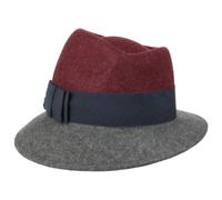 Chapeau en Feutre Asym Twotone bordeaux-gris foncé One Size